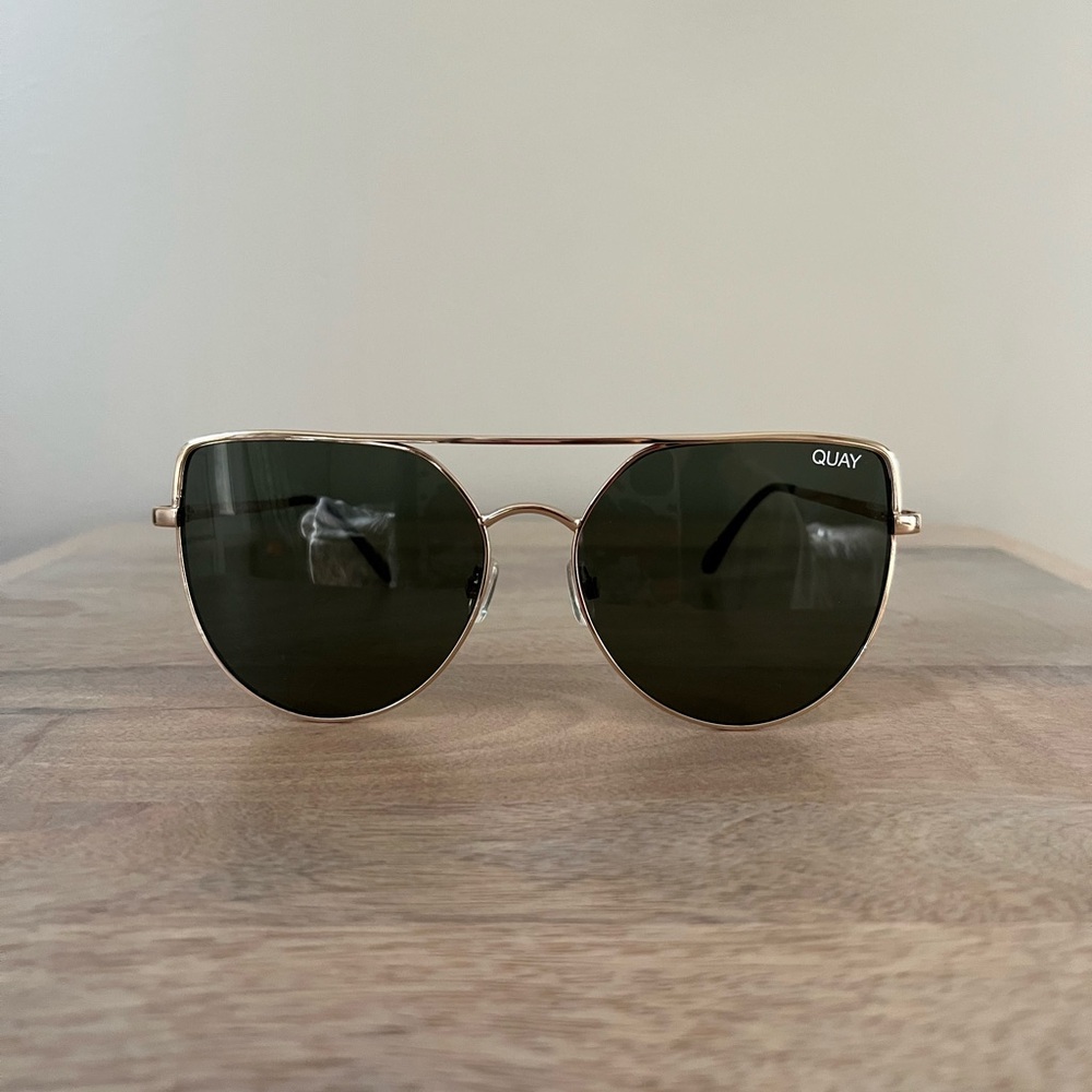 Quay Australia Santa Fe Cat Eye Aviator Sunglasses